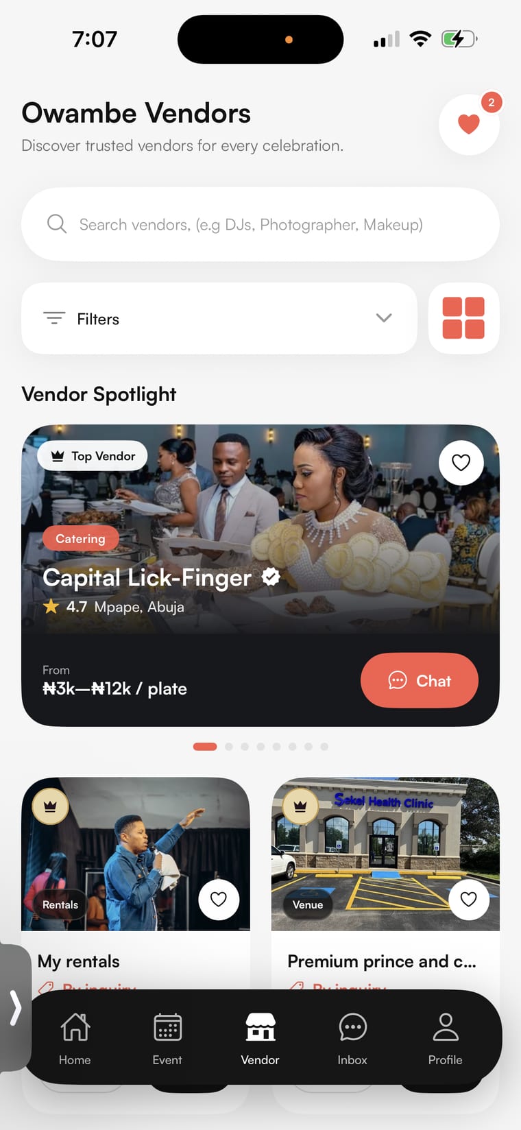 Discover vendors