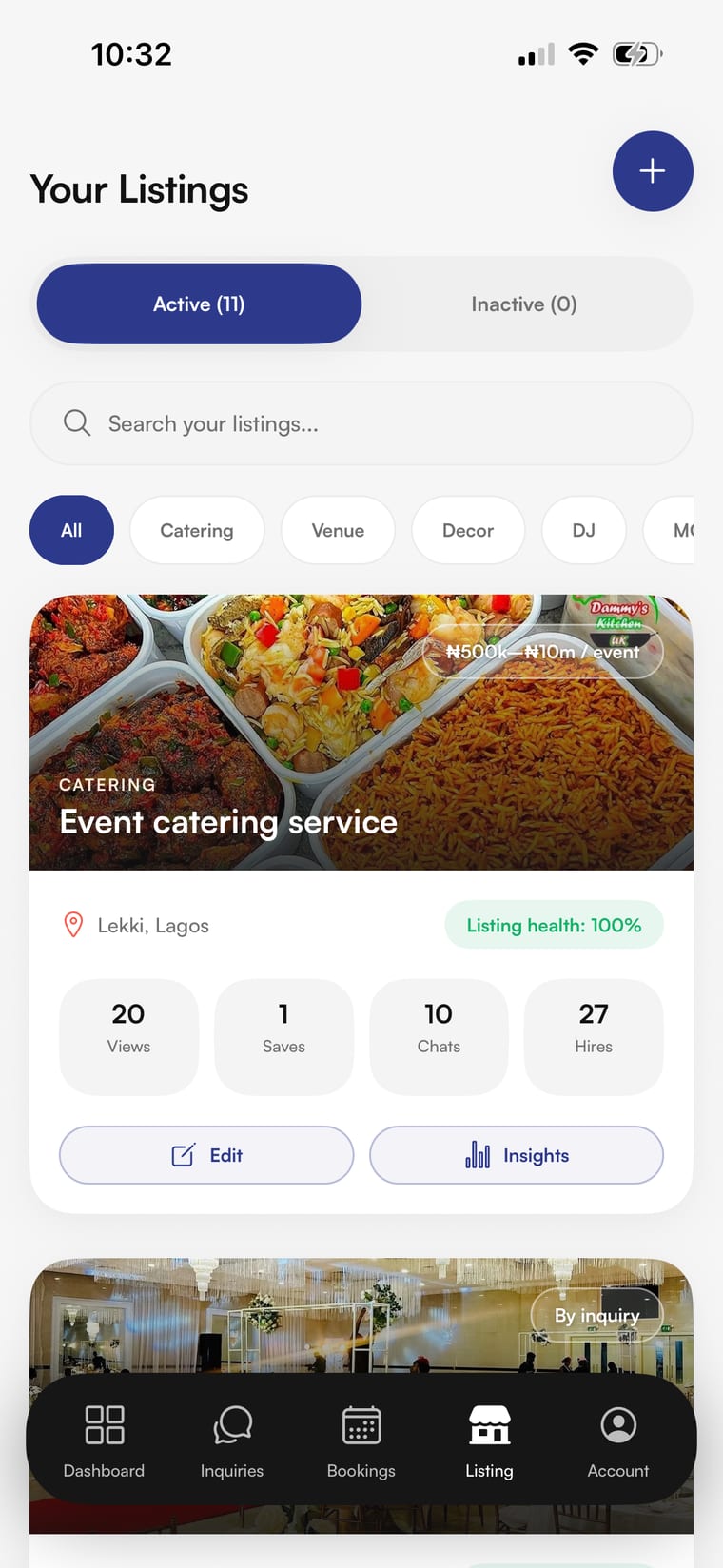 Your listings